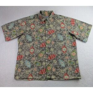 Reyn‎ Spooner Shirt Mens XL Hawaiian Aloha Surf Cotton Button Up Vintage 90s